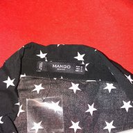 Нова дамска черна риза със звездички на Mango- размер -М-Л, снимка 7 - Ризи - 17644708