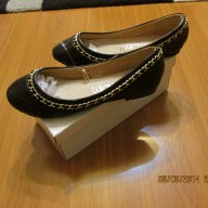 нови черни балеринки естествена кожа внос от Франция, снимка 2 - Дамски ежедневни обувки - 13973687