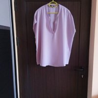 светло лилава шифонена блуза ХХЛ размер, снимка 2 - Тениски - 25922080