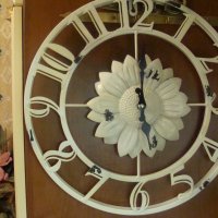 Железен ретро часовник стенен , снимка 3 - Декорация за дома - 24614771