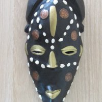  Африканска маска с кобо и бронз, снимка 7 - Колекции - 21935549
