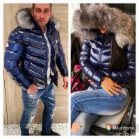 Дамско и мъжко яке с лисица Moncler, снимка 1 - Якета - 23558332