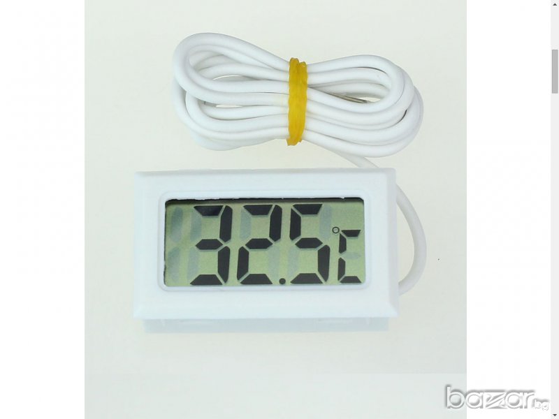 LCD Термометър за вграждане -50 ~ + 110 ° C, обикновенни и за инкубатор, снимка 1