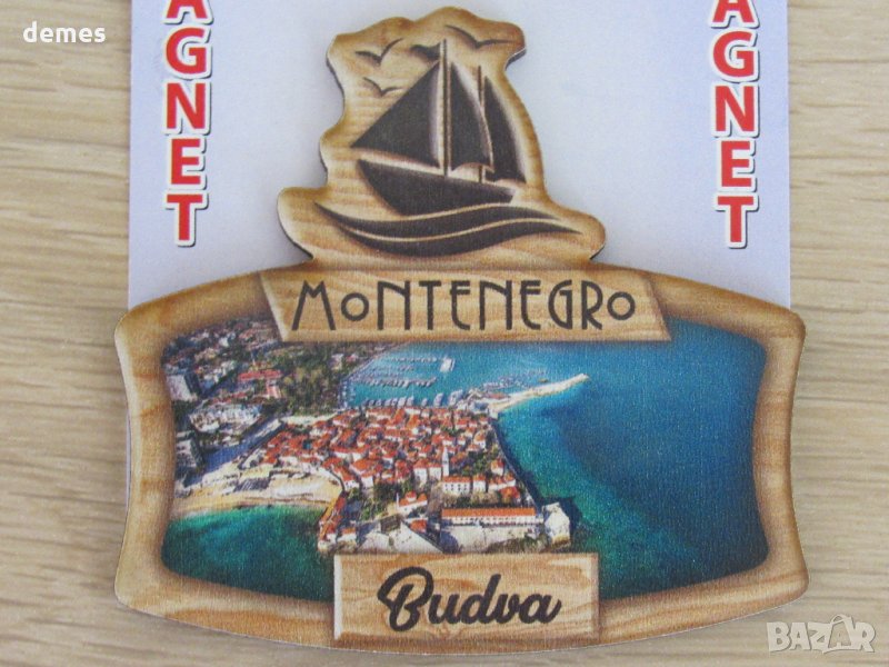 Автентичен 3D магнит - термометър от Черна гора, серия-26, снимка 1