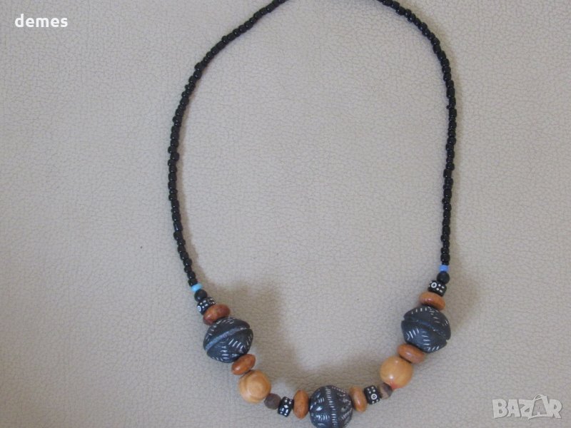 Колие с африкански мотиви в гръндж стил-9, снимка 1