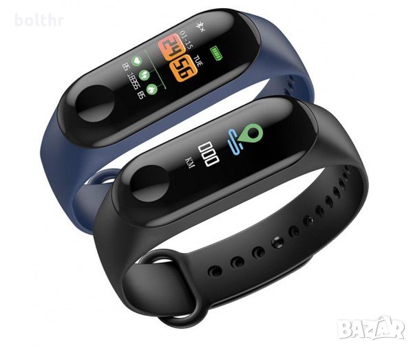 Смарт гривна Smart technology M3, Пулс, Кръвно налягане, влагоустойчива, снимка 1