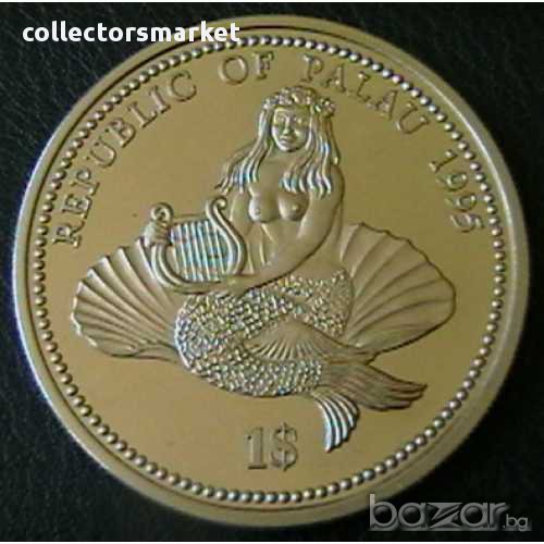1 долар 1995, Палау, снимка 1