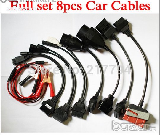 Пълен комплект кабели за Аutocom cdp + и Delphi за леки автомобили, снимка 1