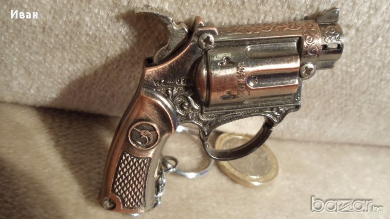 Пистолетче запалка ключодържател, снимка 1