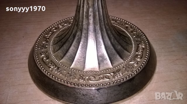 Silver plated-made in hong kong-антика-свещник- внос швеицария, снимка 11 - Колекции - 24209220