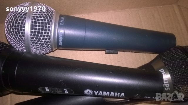 shure philips yamaha-профи микрофони-175лв броика, снимка 4 - Микрофони - 22859228