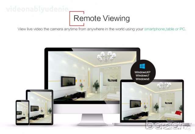 HD 720р 1Mpx 3.6mm 4mpx Обектив Onvif IrCut P2P 6 Array Охранителна Ip Ден/Нощ Камера, снимка 8 - IP камери - 19281673