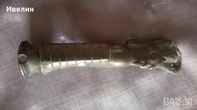 стара метална статуетка арт деко, снимка 4 - Антикварни и старинни предмети - 23911884