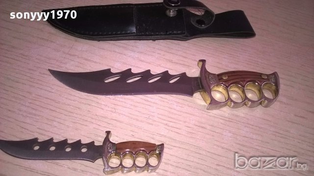 немски ножове в кания 17см с канията-внос швеицария, снимка 11 - Антикварни и старинни предмети - 18040006