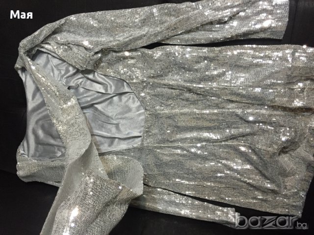 Пайетена рокля с гол гръб, снимка 3 - Рокли - 15282402