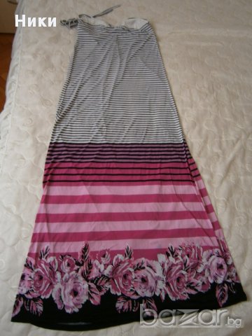 Нова дълга ластична рокля - размер Л с етикет, снимка 7 - Рокли - 11793423