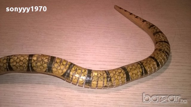 Кобра-змия дървена 60см-внос швеицария, снимка 5 - Антикварни и старинни предмети - 16153218