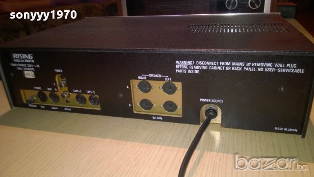rising sc-3 stereo amplifier-made in japan-250watts-внос швеицария, снимка 12 - Ресийвъри, усилватели, смесителни пултове - 9278371