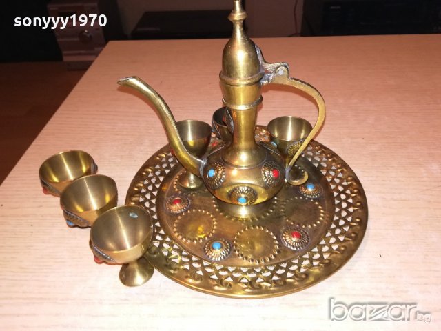 ПОРЪЧАН-ретро колекция-чаиник+чаши+поднос-внос швеицария, снимка 7 - Колекции - 20288748