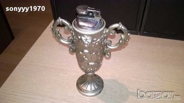 Ретро запалка амфора-19х14х7см-внос швеицария, снимка 3 - Антикварни и старинни предмети - 17015254