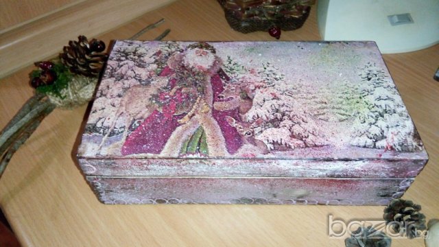 Кутия "Дядо Мраз", снимка 3 - Декорация за дома - 20058231