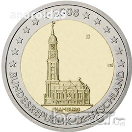 2 Евро монети (възпоменателни) емитирани 2008г, снимка 3 - Нумизматика и бонистика - 16924201