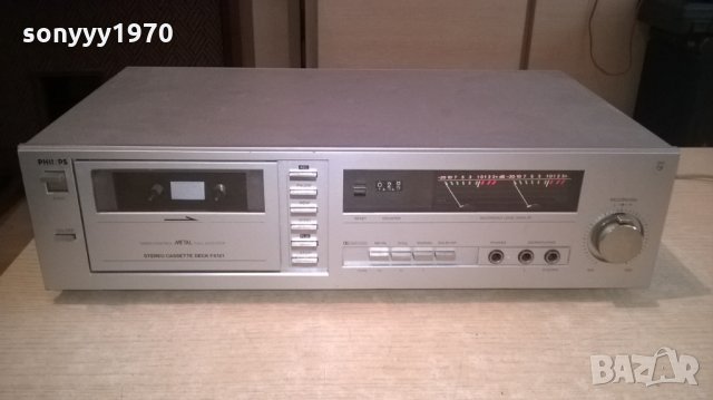 philips f612100-stereo deck-made in belgium-внос швеицария, снимка 3 - Декове - 22338056