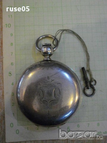 Часовник "NATIONAL WATCH Co" джобен сребърен работещ-241гр., снимка 2 - Джобни - 16007125