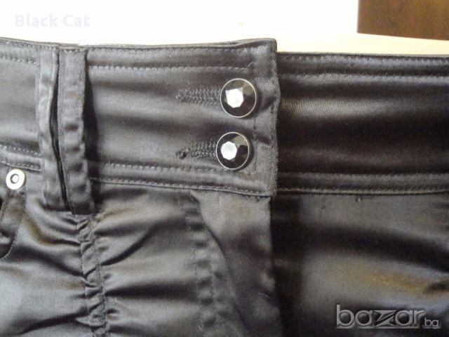 Terranova (Теранова) – нова ефектна маркова черна "набрана" / "намачкана" дамска пола, снимка 4 - Поли - 15181398