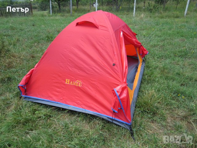 Продавам нова двуместна двуслойна палатка с два входа и две входни пространства модел HL5524., снимка 4 - Палатки - 21871419