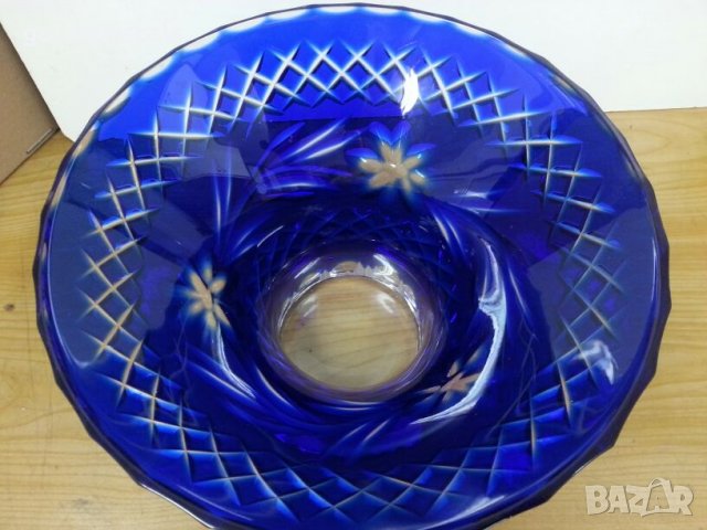 Кристална купа , снимка 3 - Антикварни и старинни предмети - 22387220
