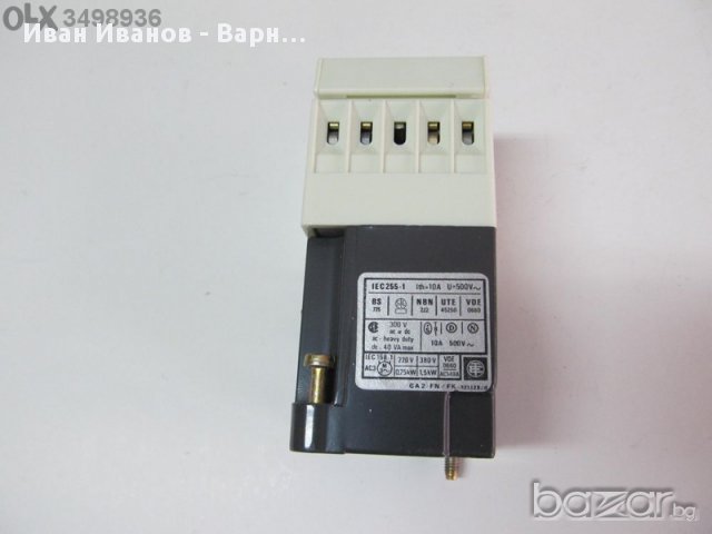 Френски Контактор  10а  24 VDC= - 2.н.о - 2 н.з. контакта х 10 А, снимка 2 - Резервни части за машини - 11326422