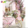 Диамантен гоблен"Розово колело", снимка 1 - Гоблени - 25832472