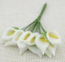 Сноп баля Кала изкуствени цветя за бутониери и др ръчна изработка от гумиран филц , снимка 1 - Други - 24471069