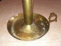 АНТИКА-свещник с място за пръст-15х13см-внос швеицария, снимка 4