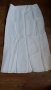 dayi , бяла памучна пола с бродерия, дантела, снимка 1 - Поли - 11863477