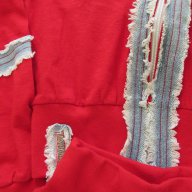 Спортен комплект от червен суичър и панталон, нов, размер 116, снимка 3 - Детски комплекти - 17861153