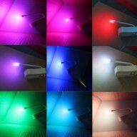 8  LED цвят сензорна лампа за wc гърне тоалетна чиния нощна лампа, снимка 4 - Настолни лампи - 17298960