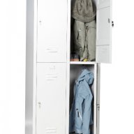 Метален шкаф за дрехи за 6 души-200/120/40 см . , снимка 6 - Гардероби - 18056930