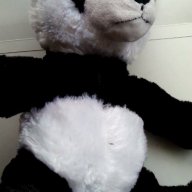Плюшена панда-33 см+подарък малка пластмасова панда, снимка 4 - Плюшени играчки - 10678870