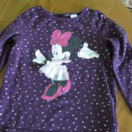 НАМАЛЕНА - Страхотна блузка Мини Маус Х&м - размер 1-1 1/2 г. , снимка 1 - Бебешки блузки - 11993611