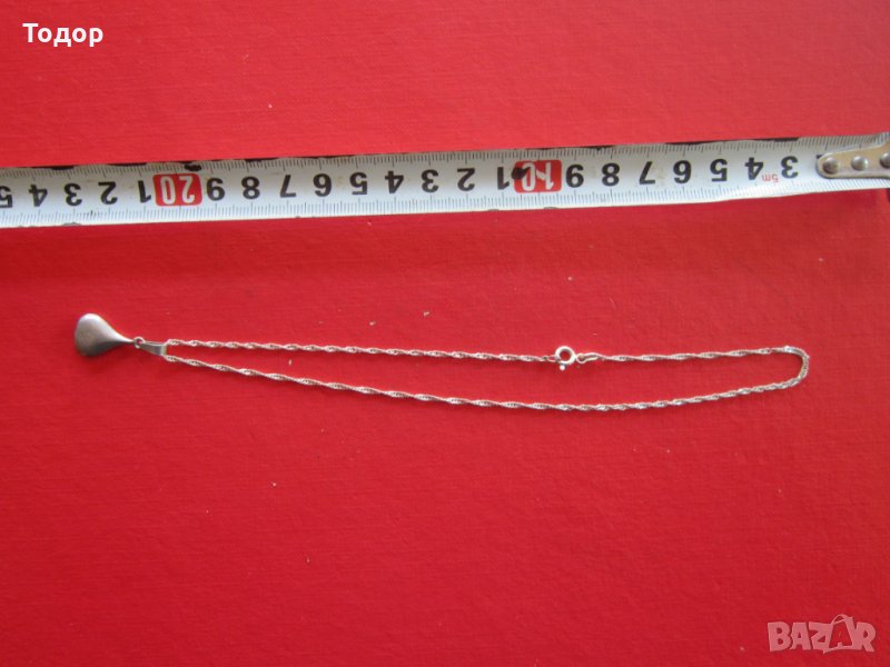 Прекрасно сребърно колие медальон 925, снимка 1