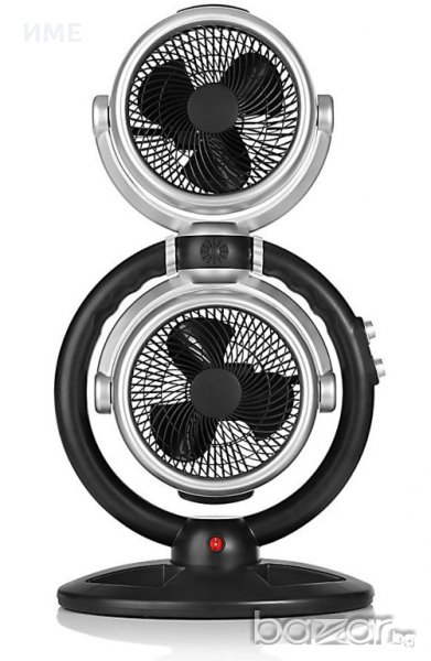 Уникален! Двоен вентилатор Star Cooler, Регулируем ъгъл на наклона, 3 стъпки, 60W, снимка 1