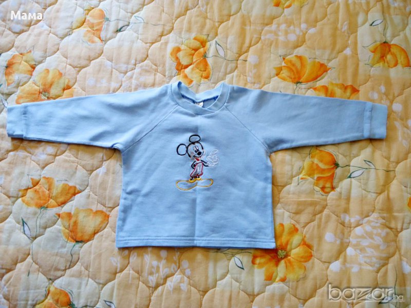 Леко ватирана блузка с Мики Маус, снимка 1