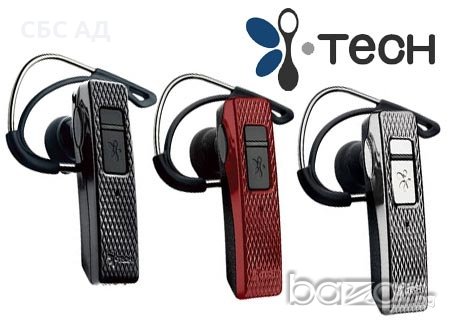 Bluetooth слушалка i-Tech i.VoicePRO 901, черна, червена и сива, снимка 1