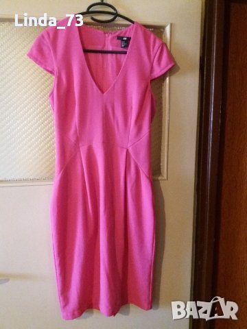 Дам.рокля-"H&M"-/полиестер+ликра/-цвят-цикламен. Закупена от Италия., снимка 1