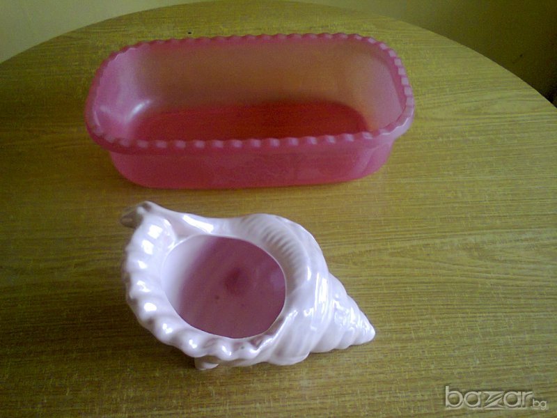 РОЗОВ РАПАН ОТ ГИПС, снимка 1