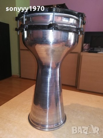 ГОЛЯМА-Нова тарамбука-40х25см-алуминиева и маркова от сирия, снимка 5 - Ударни инструменти - 21620741