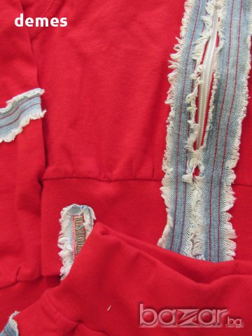 Спортен комплект от червен суичър и панталон, нов, размер 116, снимка 3 - Детски комплекти - 17861153