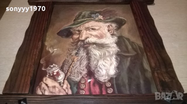 ретро картина-красива и стилна-57х48см-внос швеицария, снимка 9 - Колекции - 23507625